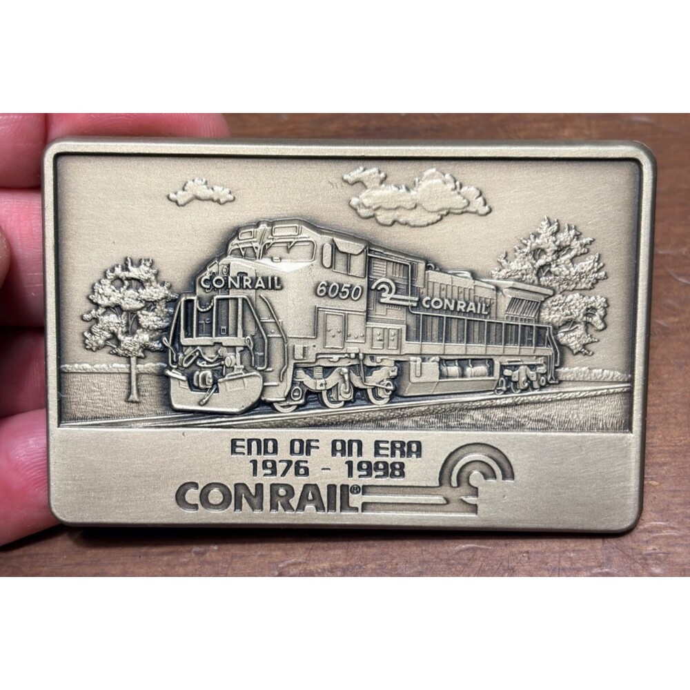 Conrail Railroad End of an Era 1976-1998 Belt Buckle limited edition #60 of 100